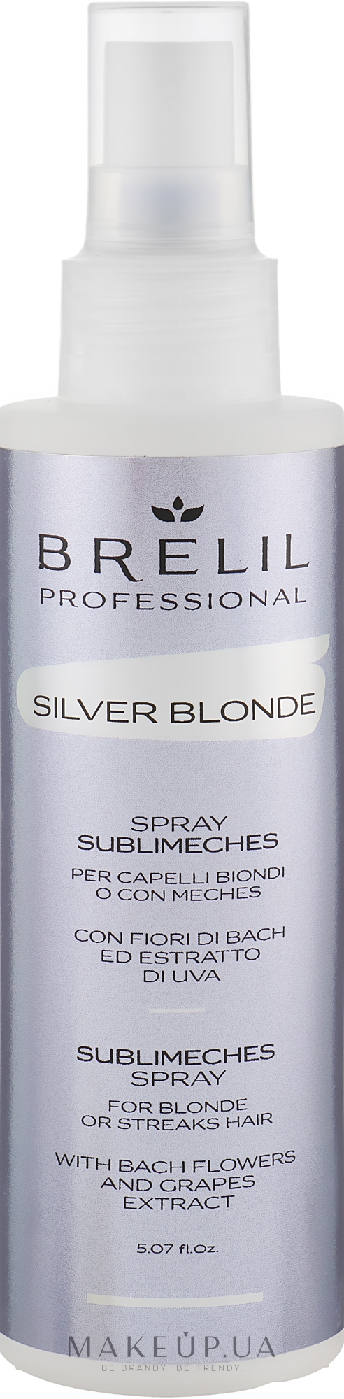 Спрей для усунення жовтизни - Brelil Silver Blonde Sublimeches Spray — фото 150ml