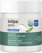 Парфумерія, косметика Зволожувальний крем для обличчя, тіла й рук - Tolpa Green 3 In 1 Cream