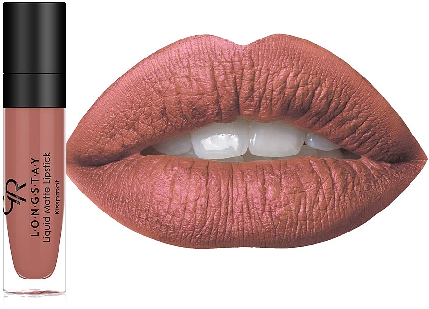 Набор для губ - Golden Rose Matte LipKit Warm Sable (lipstick/5.5 ml + lipliner/1.6g) — фото N3