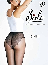 Колготки женские "Bikini", 20 Den, nero - Siela — фото N1