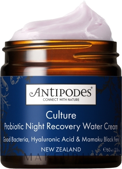 Нічний зволожувальний крем для обличчя з пробіотиком - Antipodes Culture Probiotic Night Recovery Water Cream — фото 60ml