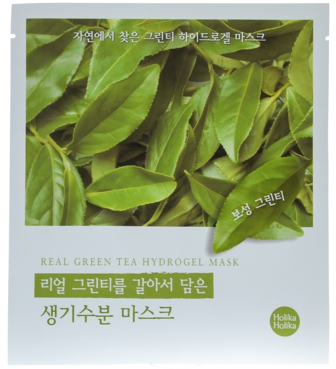 Гидрогелевая маска "Зеленый чай" - Holika Holika Real Green Tea Hydrogel Mask