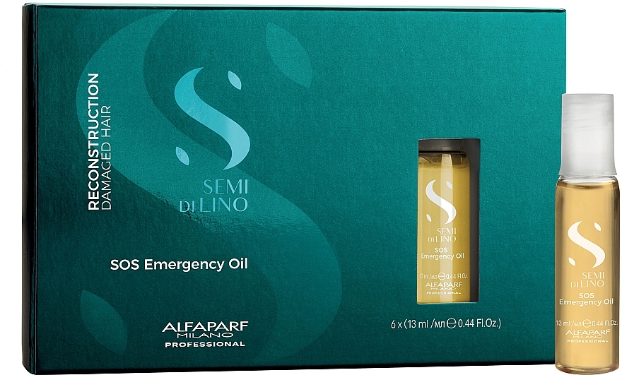 Масло для волос - AlfaParf Semi Di Lino SOS Emergency Oil — фото N1