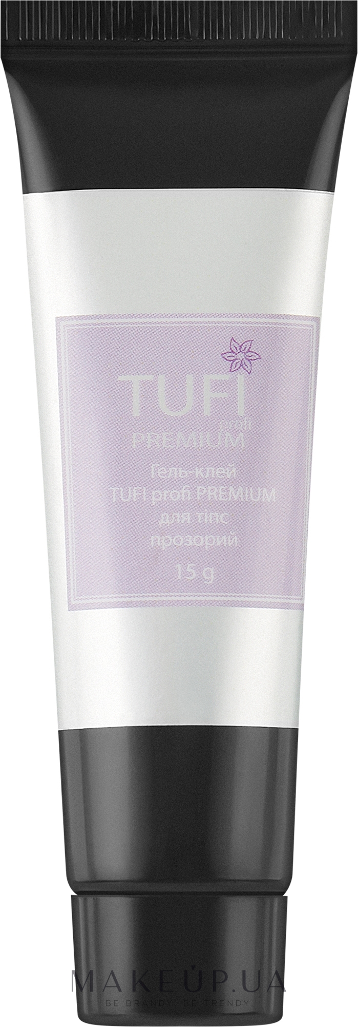 Гель-клей для типсов прозрачный - Tufi Profi Premium — фото 15g