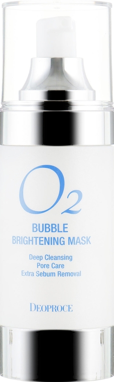 Кислородная маска для лица - Deoproce O2 Bubble Brightening Mask — фото N2