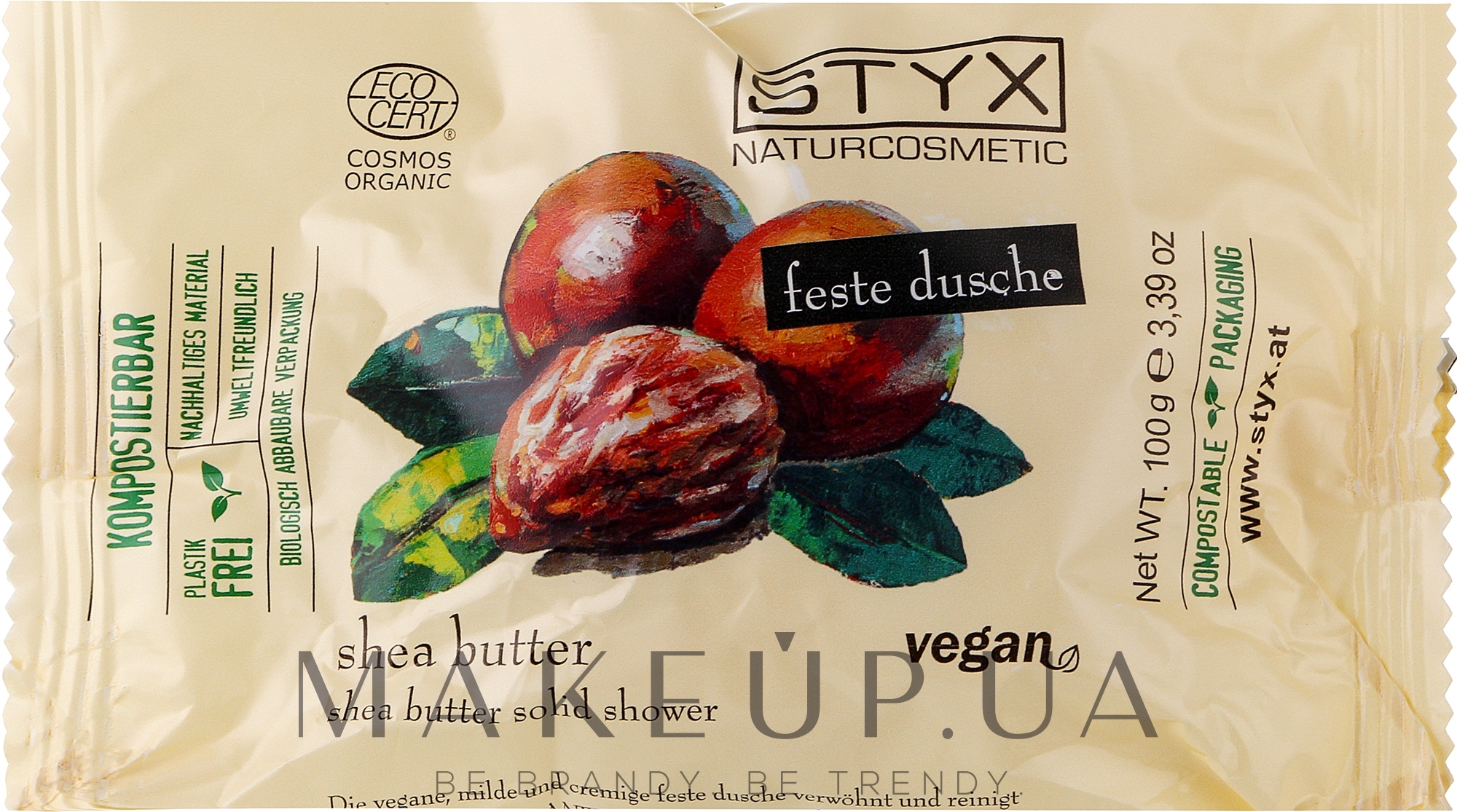 Тверде мило для душу з маслом ши - Styx Naturcosmetic Shea Butter Solid Shower — фото 100g