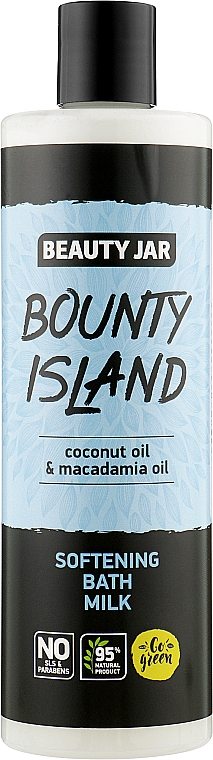 Смягчающая молочная пена для ванны с маслом кокоса и маслом макадамии - Beauty Jar Bounty Island Softening Bath Milk