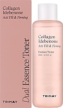 Зміцнювальна тонер-есенція з колагеном - Trimay Collagen Idebenone Acti Fill & Firming Dual Essence Toner — фото N2