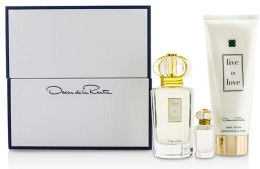 Парфумерія, косметика Oscar de la Renta Live in Love - Набір (edp/50ml + edp/4ml + b/lot/100ml)