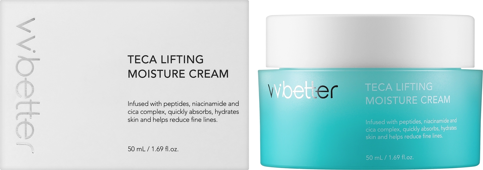 Зволожувальний крем з пептидами - Vvbetter Teca Lifting Moisture Cream — фото 50ml