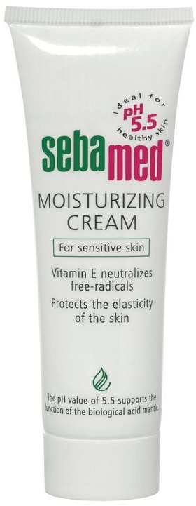 Зволожувальний крем для обличчя - Sebamed Sensitive Skin Moisturing Face Cream — фото N1