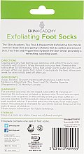 Пилинговые носочки для ног - Skin Academy Exfoliating Foot Mask Tea Tree & Peppermint — фото N3