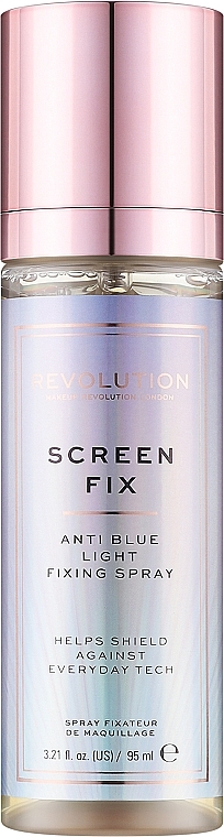 Фиксирующий спрей - Makeup Revolution Protect Screen Fix Anti Blue Light Fixing Spray — фото N1