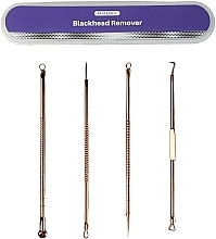 Набор из четырех двухсторонних инструментов для удаления угрей - MODAY Blackhead Remover — фото N1