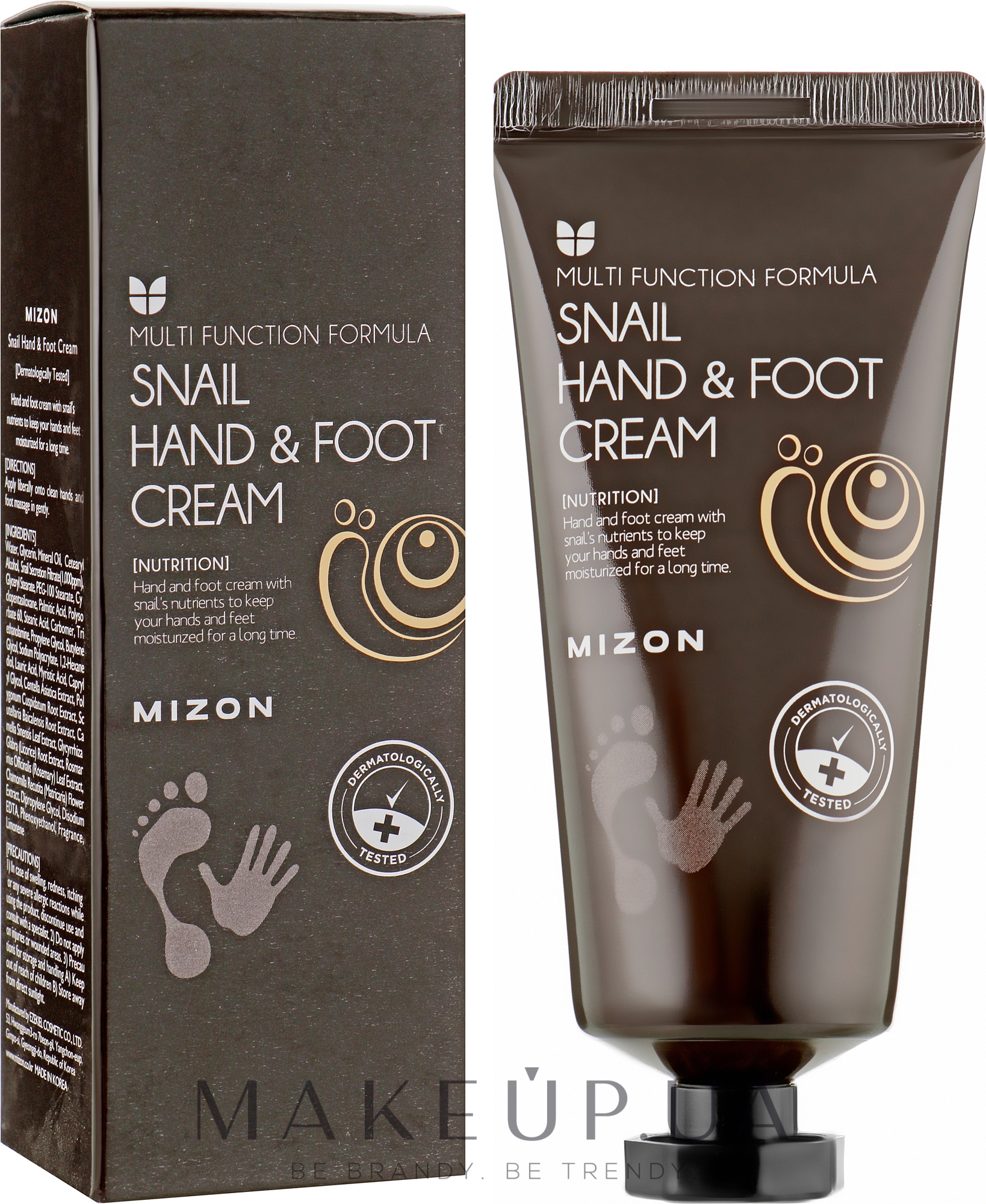 Крем для рук и ног с муцином улитки - Mizon Snail Hand And Foot Cream — фото 100ml