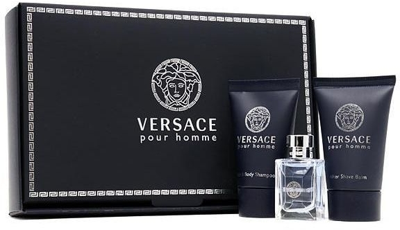 Versace Pour Homme - Набор (edt/5ml + a/sh/bal/25ml + sh/gel 25ml) — фото N1