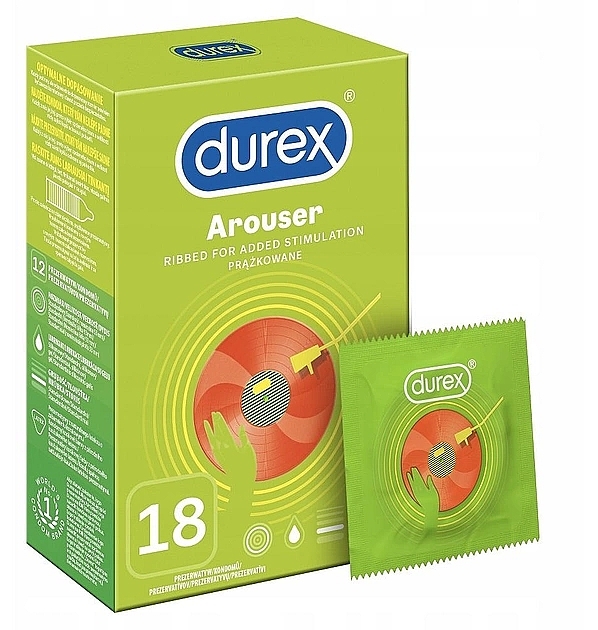 Презервативы ребристые, 18 шт - Durex Arouser  — фото N1
