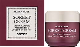 Омолаживающий крем-щербет для лица с черной розой - Heimish Blak Rose Sorbet Cream — фото N2