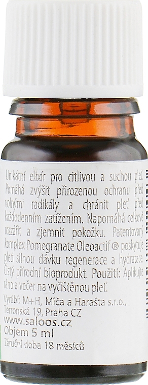 Еліксир для обличчя "Біоефірний. Сквален і камелія" - Saloos Naturcosmetic — фото N2