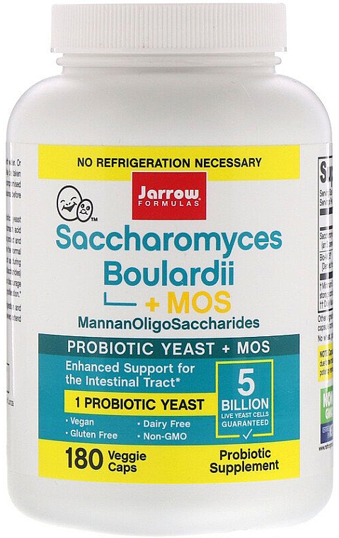Сахаромицеты Буларди плюс МОС - Jarrow Formulas Saccharomyces Boulardii + MOS  — фото N2