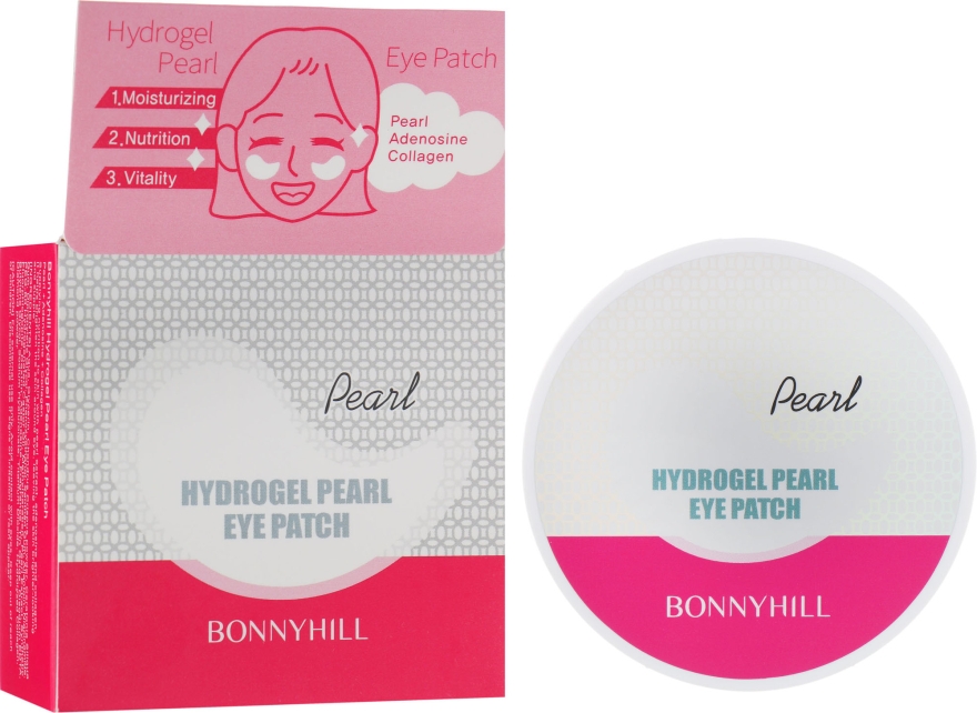 Антивікові гідрогелеві патчі з перлами - Beauadd Bonnyhill Hydrogel Pearl Eye Patch