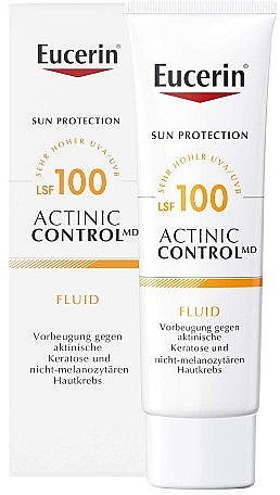 Флюїд для захисту шкіри від кератозу й меланоми - Eucerin Sun Actinic Control MD SPF 100 Fluid — фото N1
