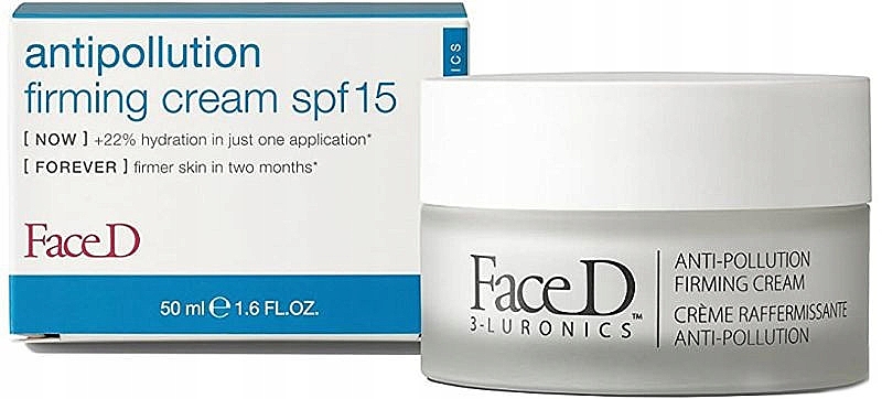 Зміцнювальний крем для обличчя - FaceD Antipollution Firming Cream SPF 15 — фото N1