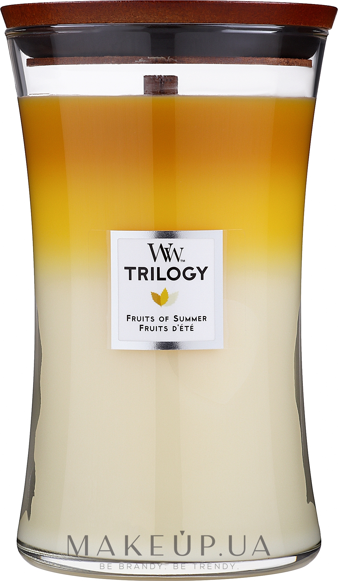 Ароматическая свеча с трехслойным ароматом - Woodwick Large Trilogy Fruits Of Summer — фото 609.5g