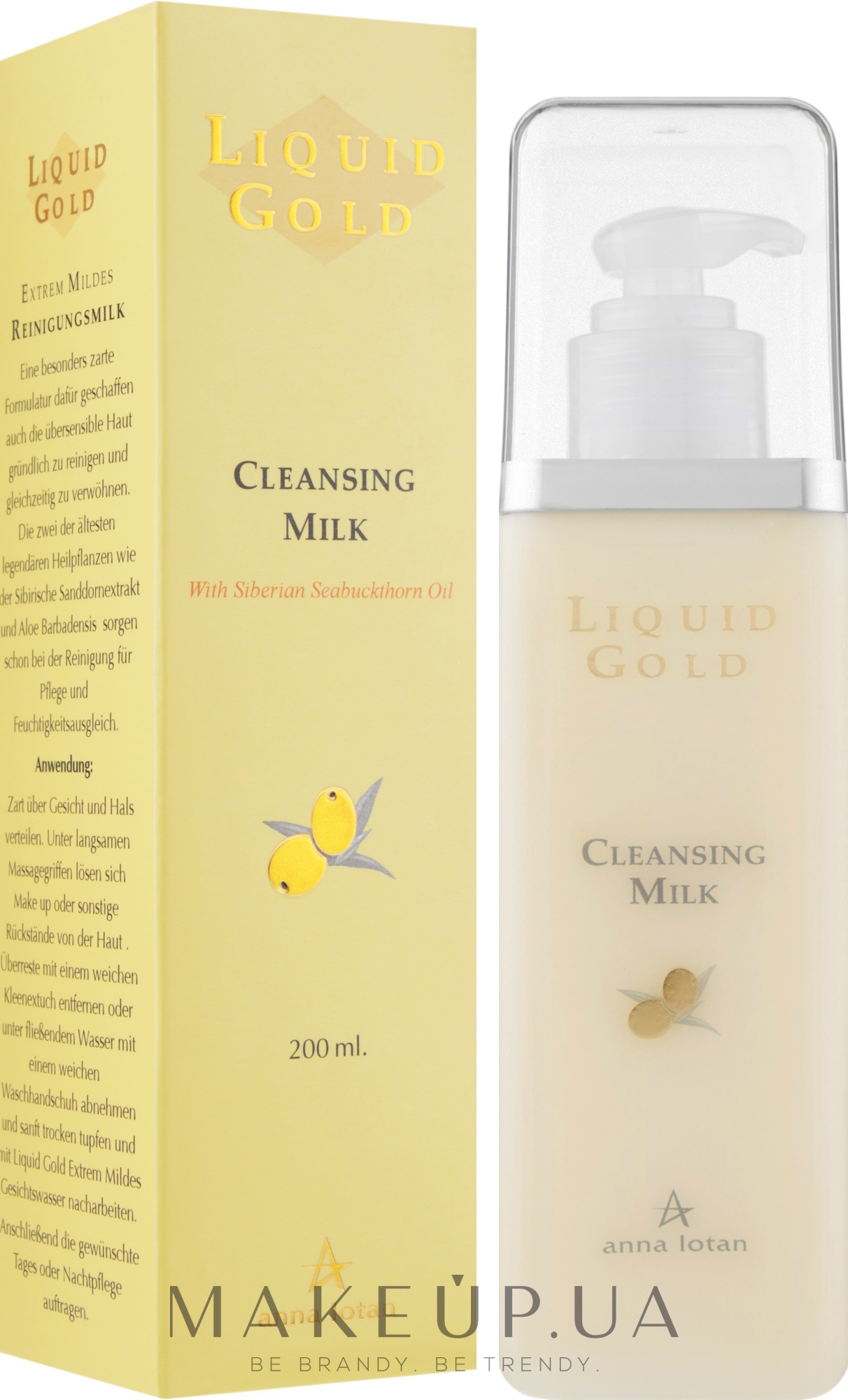 Молочко очищающее - Anna Lotan Liquid Gold Cleansing Milk — фото 200ml