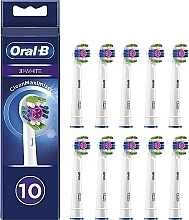 Парфумерія, косметика Змінна насадка для електричної зубної щітки, 10 шт. - Oral-B 3D White Refill Heads