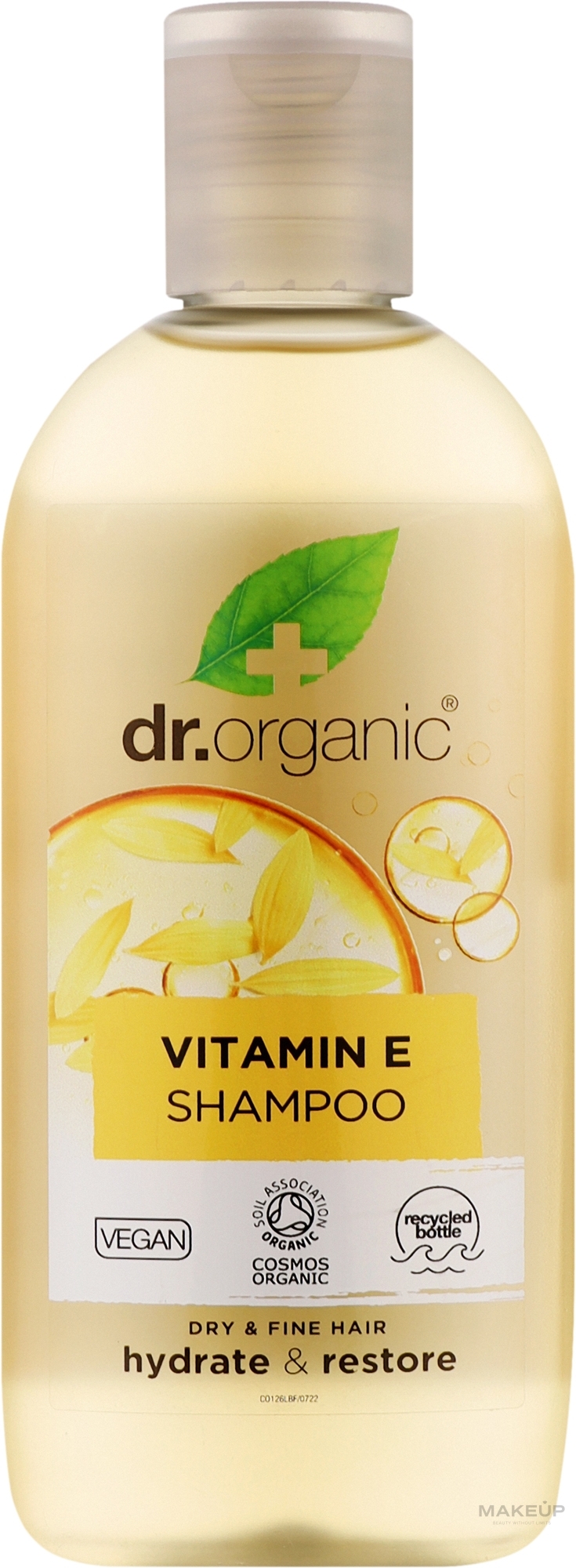 Шампунь для волос с витамином E - Dr. Organic Bioactive Haircare Vitamin E Shampoo — фото 265ml