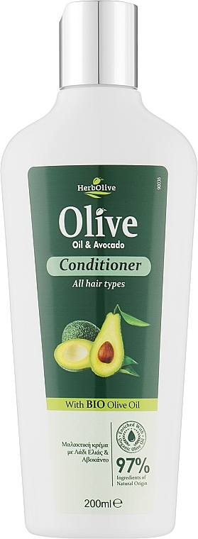 Кондиционер для всех типов волос с маслом авокадо - Madis HerbOlive Oil & Avocado Conditioner — фото N1