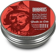 Бальзам для бороды - Barbados Pirates Beard Balm Benito De Soto — фото N2