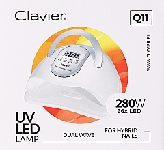 LED-лампа Q11, белая - Clavier UV LED Lamp — фото N2