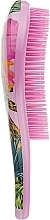 Расческа для пушистых и длинных волос, розовая с леопардом - Sibel D-Meli-Melo Leopard Sunset Brush — фото N3