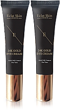 Парфумерія, косметика Набір - Eclat Skin London 24k Gold Eye Cream Kit (eye/cr/2x15ml)