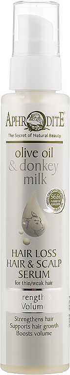 Сироватка для волосся та шкіри голови "Еліксир молодості" - Aphrodite Advanced Olive Oil & Donkey Milk — фото N2