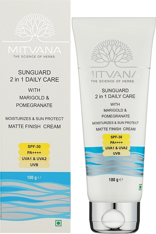 Солнцезащитный крем 2в1 для ежедневного ухода - Mitvana Sunguard 2in1 Daily Care SPF 30 PA++++ — фото N4