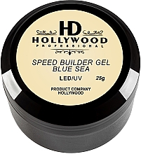Конструювальний гель для нігтів - HD Hollywood Speed Builder Gel Blu Sea — фото N1