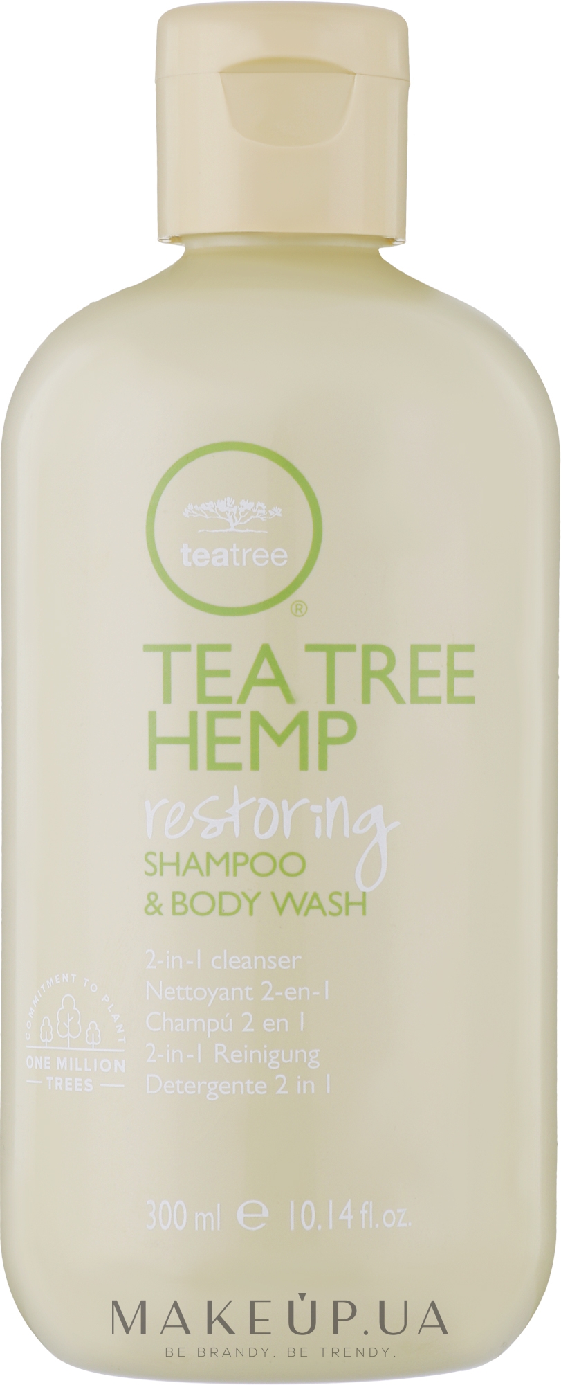 Восстанавливающий шампунь 2в1 - Paul Mitchell Tea Tree Hemp Restoring Shampoo & Body Wash — фото 300ml