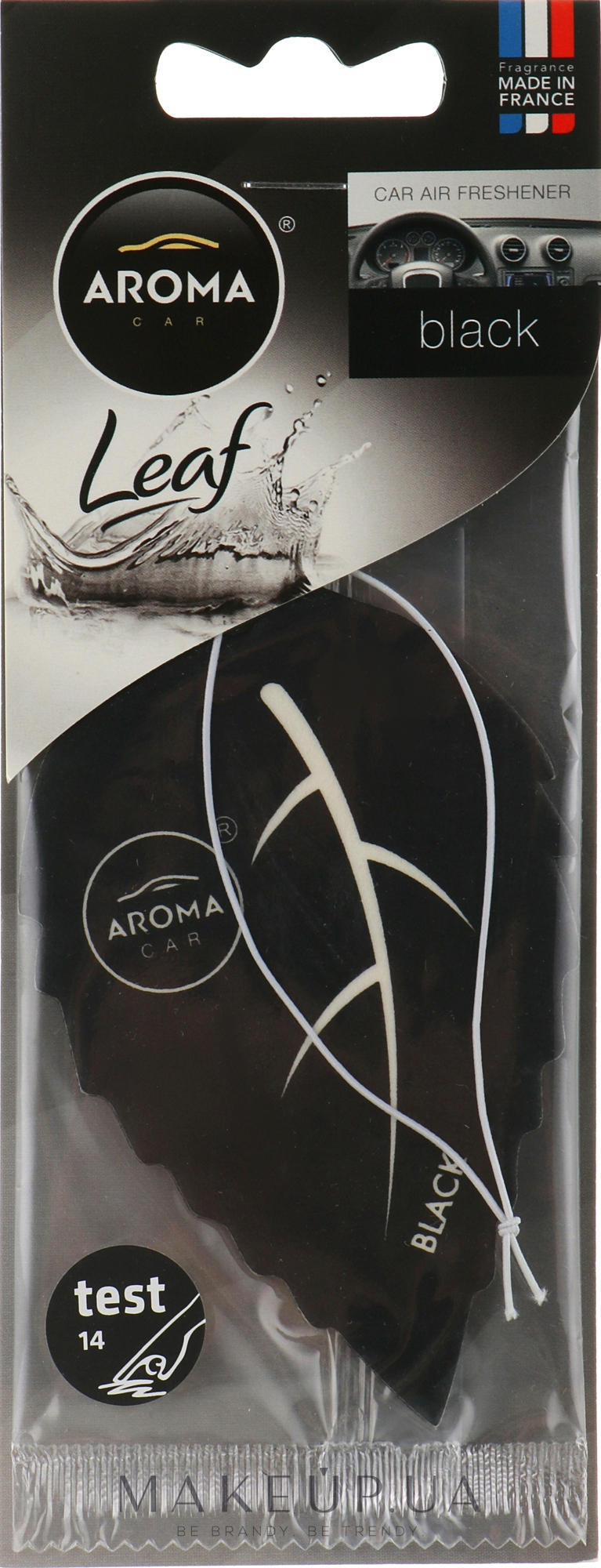 Ароматизатор для авто "Black" - Aroma Car Leaf — фото 5.5g