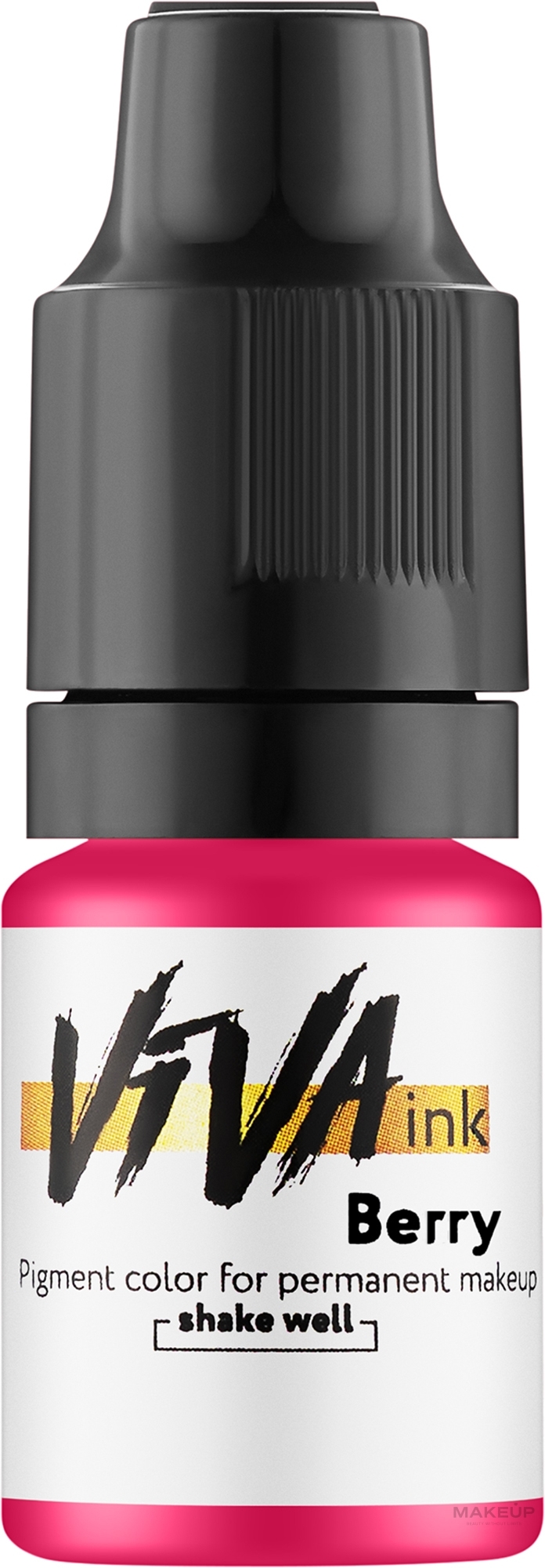 Viva ink Lips Berry - Пігмент для перманентного макіяжу губ, 6 мл — фото 6ml