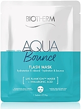 Парфумерія, косметика Зволожувальна тканинна маска для пружності шкіри обличчя - Biotherm Aqua Bounce Flash Mask