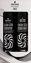 Набор "Стабилизатор цветов" для окрашенных волос - Anagana Professional Duos (shmp/250ml + cond/250ml) — фото N1