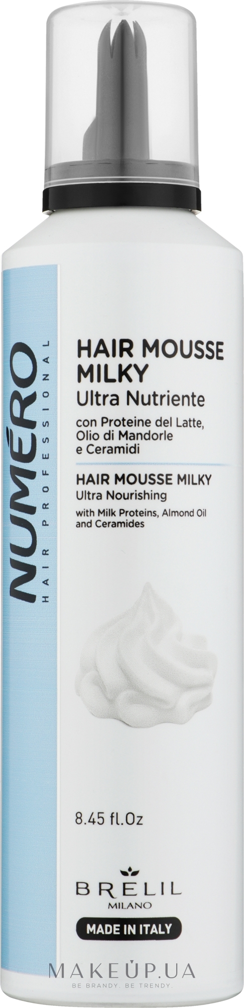 Мусс для волос, питательный - Brelil Numero Hair Mousse Milky — фото 250ml