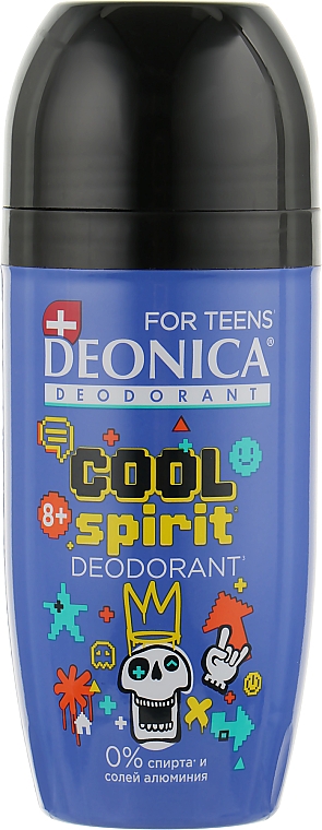 Детский дезодорант-антиперспирант шариковый - Deonica For Teens Deodorant Cool Spirit