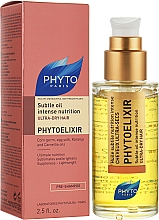 Фитоеликсир масло для волос "Интенсивное питание" - Phyto Phytoelixir Subtle Oil Intense Nutrition Ultra-Dry Hair  — фото N2