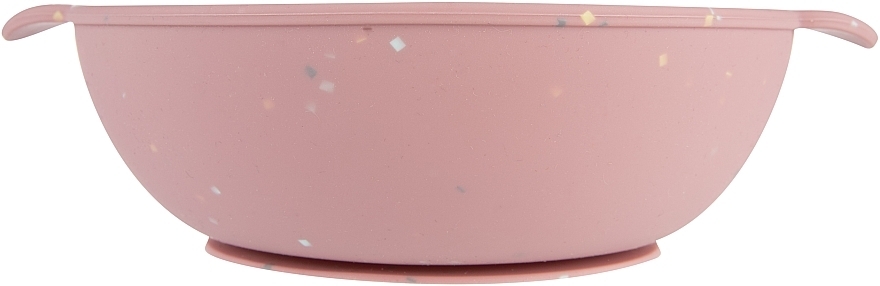 Тарілка силіконова на присосці із секціями "Dots", рожева - Canpol Babies — фото N4