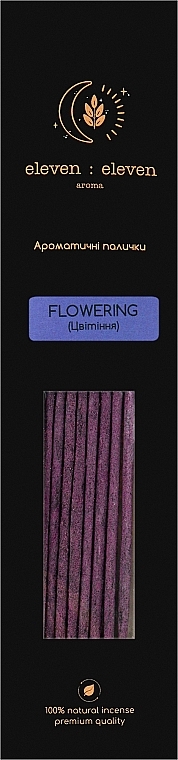 Аромапалички "Цвітіння" - Eleven Eleven Aroma Flowering — фото N1
