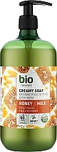 Парфумерія, косметика Крем-мило "Мед з молоком" - Bio Naturell Honey & Milk Creamy Soap